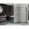 Mexen Kioto paroi de douche Walk-in 105 x 100 cm, transparent, doré brossé - 800-105-202-55-00-100