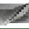 Paroi de douche Mexen Kioto Walk-in 155 x 70 cm, transparent, finition dorée brossée - 800-155-202-55-00-070