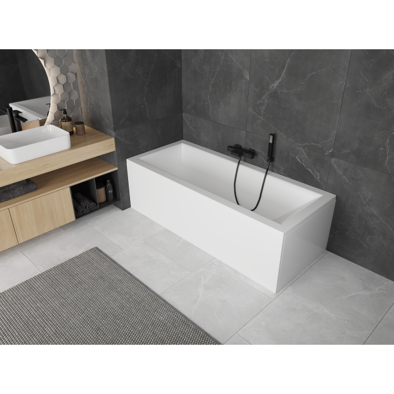 Mexen Cubik baignoire rectangulaire 150 x 70 cm avec habillage, blanche - 55031507000X