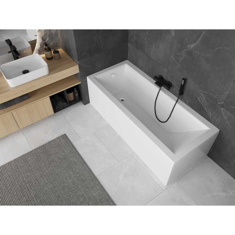 Mexen Cubik baignoire rectangulaire 170 x 70 cm avec habillage, blanche - 55031707000X