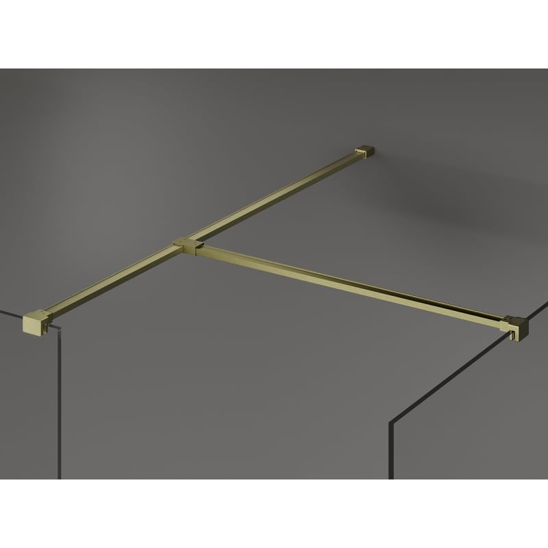 Mexen Kioto Paroi de douche Walk-in 170 x 85 cm, transparent, or brossé - 800-170-202-55-00-085
