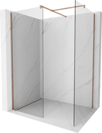 Mexen Kioto paroi de douche Walk-in 100 x 80 cm, transparent, or rose - 800-100-202-60-00-080