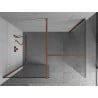 Mexen Kioto paroi de douche Walk-in 160 x 85 cm, transparent, or rose - 800-160-202-60-00-085