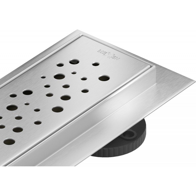 Mexen Flat 360° M12 caniveau linéaire pivotant 80 cm, inox - 1021080-40