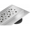 Mexen Flat 360° M12 caniveau linéaire pivotant 80 cm, inox - 1021080-40