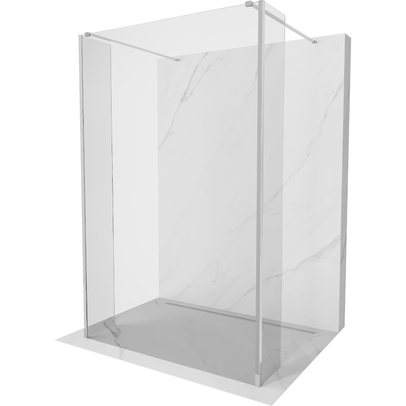 Mexen Kioto paroi de douche autoportante 105 x 30 x 30 cm, transparent, chrome - 800-105-030-222-01-00-030