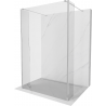 Mexen Kioto paroi de douche autoportante 125 x 30 x 30 cm, transparent, chrome - 800-125-030-222-01-00-030