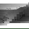 Kioto paroi de douche autonome 120 x 30 x 30 cm, motif noir, chrome - 800-120-030-222-01-70-030
