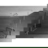 Mexen Kioto paroi de douche autoportante 140 x 30 x 30 cm, motif noir, blanc - 800-140-030-222-20-70-030