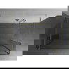 Mexen Kioto paroi de douche autonome 180 x 30 x 30 cm, transparente, dorée - 800-180-030-222-50-00-030