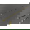 Mexen Kioto paroi de douche autoportante 120 x 30 x 30 cm, motif noir, or - 800-120-030-222-50-70-030