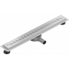 Mexen Flat 360° M18 caniveau linéaire pivotant 70 cm, inox - 1023070-40