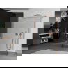 Mexen Kioto paroi de douche autonome 135 x 30 x 30 cm, transparent, or rose - 800-135-030-222-60-00-030
