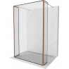 Mexen Kioto paroi de douche libre 90 x 30 x 30 cm, motif noir, or rose - 800-090-030-222-60-70-030