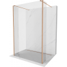 Mexen Kioto paroi de douche autonome 140 x 30 x 30 cm, transparent, laiton brossé - 800-140-030-222-65-00-030