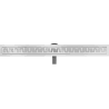 Mexen Flat 360° M22 évacuation linéaire pivotante 80 cm, inox - 1029080-40