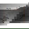 Mexen Kioto cloisons de douche autoportantes 160 x 30 x 30 cm, motif noir, laiton brossé - 800-160-030-222-65-70-030