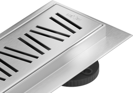 Mexen Flat 360° M22 évacuation linéaire pivotante 90 cm, inox - 1029090-40