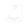 Mexen Arno distributeur de savon, Or - 70207388-50