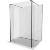 Mexen Kioto paroi de douche autoportante 100 x 30 x 30 cm, transparent, noir - 800-100-030-222-70-00-030
