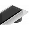 Mexen Flat 360° MGB drain linéaire pivotant 70 cm, verre noir - 1026070-40