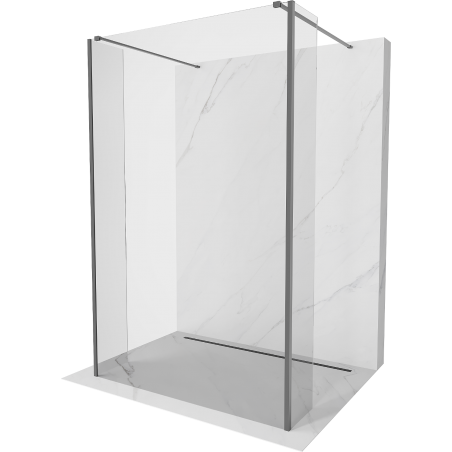 Mexen Kioto paroi de douche autoportante 115 x 30 x 30 cm, transparent, gun metal - 800-115-030-222-95-00-030