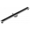 Mexen Flat 360° MGB drain linéaire pivotant 90 cm, verre noir - 1026090-40