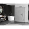 Mexen Kioto Paroi de douche autoportante 95 x 30 x 30 cm, transparente, nickel brossé - 800-095-030-222-97-00-030