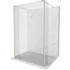 Mexen Kioto paroi de douche libre 155 x 30 x 30 cm, transparent, nickel brossé - 800-155-030-222-97-00-030