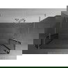 Mexen Kioto paroi de douche libre 90 x 30 x 30 cm, motif noir, nickel brossé - 800-090-030-222-97-70-030