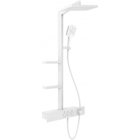 Mexen Saxx ensemble de douche mural avec pomme de douche et robinet, blanc - 78102-20