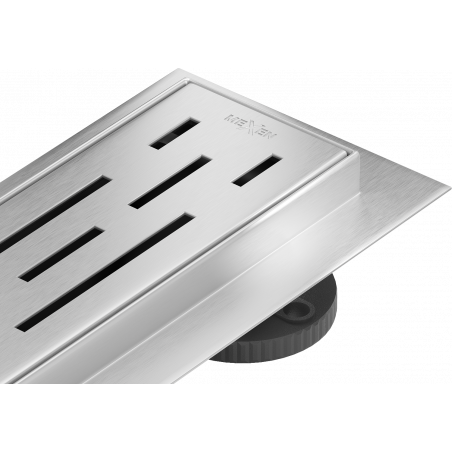 Mexen Flat 360° M01 caniveau linéaire rotatif 80 cm, inox - 1020080-40