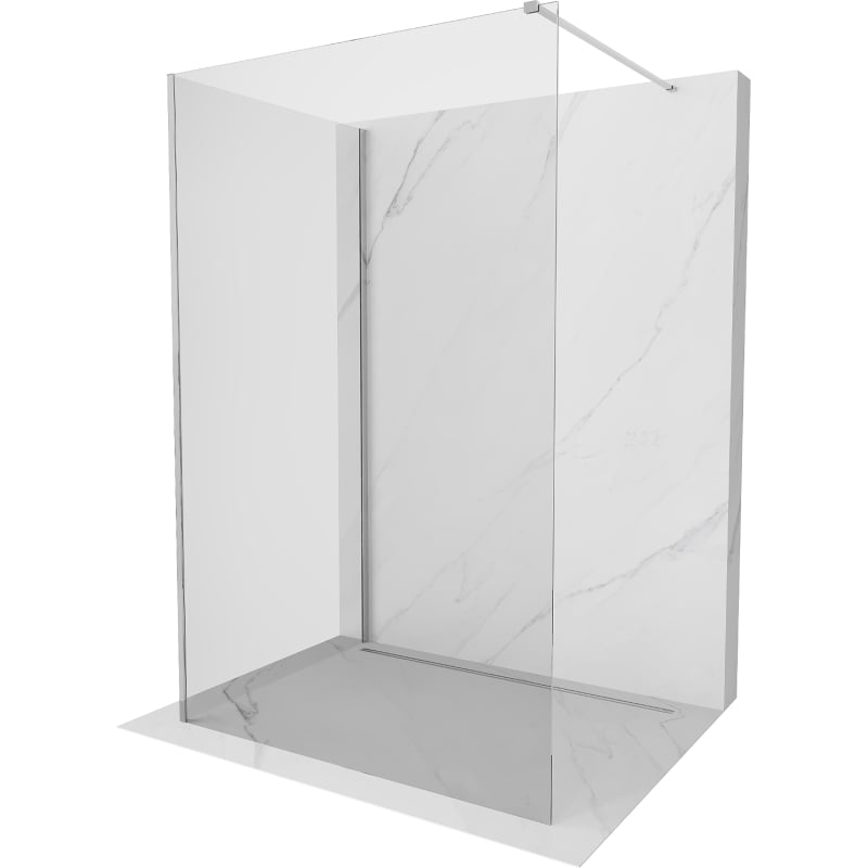 Mexen Kioto cloison de douche Walk-in 105 x 100 cm, transparent, chrome - 800-105-212-01-00-100