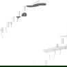 Mexen Plex ensemble de douche en saillie avec douche de tête et robinet, blanc - 78103-20