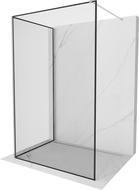 Mexen Kioto paroi de douche Walk-in 90 x 70 cm, cadre noir, chromé - 800-090-212-01-70-070
