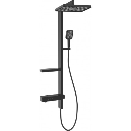 Mexen Roar ensemble douche apparent avec douche de tête et mitigeur, noir - 78105-70