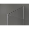 Mexen Kioto paroi de douche Walk-in 140 x 90 cm, cadre noir, chrome - 800-140-212-01-70-090