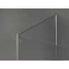 Mexen Kioto paroi de douche Walk-in 100 x 100 cm, cadre noir, chrome - 800-100-212-01-70-100