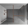 Mexen Kioto paroi de douche Walk-in 145 x 100 cm, transparent, cuivre brossé - 800-145-202-65-00-100