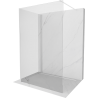 Kioto Douche Walk-in 125 x 90 cm, transparent, blanc - 800-125-212-20-00-090