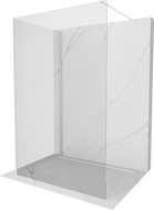 Mexen Kioto paroi de douche Walk-in 130 x 100 cm, transparente, blanche - 800-130-212-20-00-100