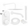 Mexen Kai DR70 ensemble baignoire-douchette encastré avec douche de tête 30 cm, blanc - 77602DR70301-20