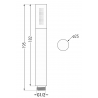 Mexen Kai DR70 ensemble bain-douche encastré avec pomme de douche 30 cm, or rose - 77602DR70301-60