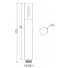 Mexen Kai DR70 ensemble de bain-douche encastré avec pommeau de douche 30 cm, graphite - 77602DR70301-66