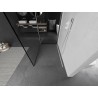 Mexen Kioto paroi de douche Walk-in 140 x 110 cm, cadre noir, blanc - 800-140-212-20-70-110