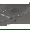 Mur de douche Mexen Kioto Walk-in 70 x 70 cm, motif noir, nickel brossé - 800-070-202-97-70-070