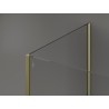 Mexen Kioto paroi de douche Walk-in 125 x 70 cm, transparent, or - 800-125-212-50-00-070