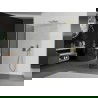 Mexen Kioto paroi de douche Walk-in 120 x 80 cm, transparente, dorée - 800-120-212-50-00-080