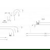 Mexen Kai DR70 ensemble encastré bain-douche avec pommeau de 25 cm, graphite - 77602DR70251-66
