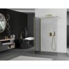 Mexen Kioto paroi de douche Walk-in 100 x 80 cm, transparent, or brossé - 800-100-212-55-00-080